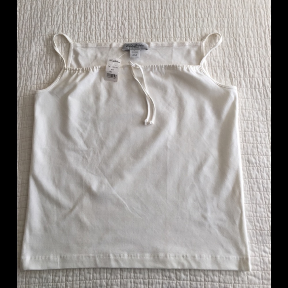 NWT Brooks Brothers cotton camisole w/ tie